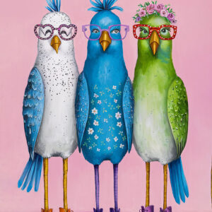 Pink birds